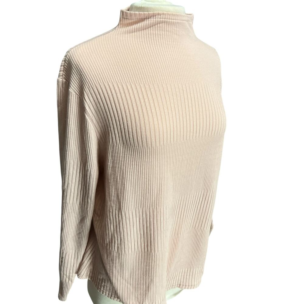 NIKE Womens Yoga Luxe Ribbed Mock Neck Top Sz 2XL Coquette Quietluxury Softgirl - Picture 6 of 11